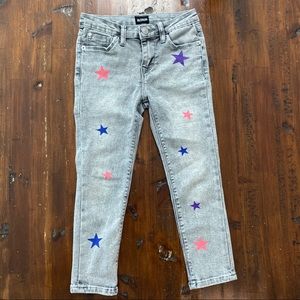 Hudson Girls Skinny Ankle Star Jeans Size 6
